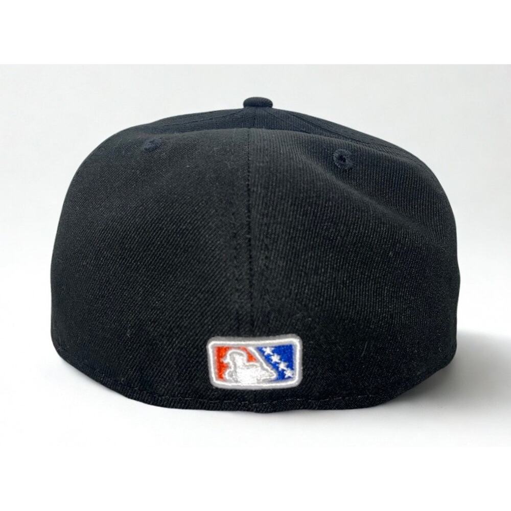Syracuse Mets New Era 59FIFTY On-Field Alternate Fitted Hat 7 1/8 Black MiLB - Picture 5 of 8